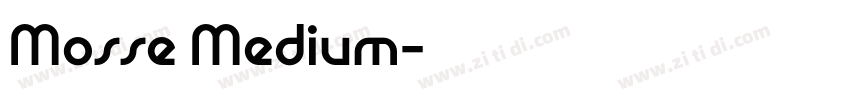 Mosse Medium字体转换